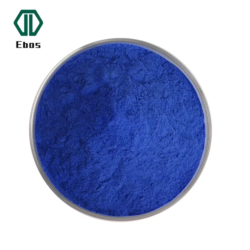 ផ្គត់ផ្គង់ម្សៅ phycocyanin ពណ៌អាហារ E6 E18 phycocyanin